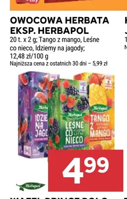 Herbata owocowa ekspresowa Herbapol Leśne co nieco promocja w Stokrotka