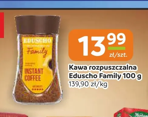 Kawa rozpuszczalna Eduscho Family promocja w Społem Częstochowa