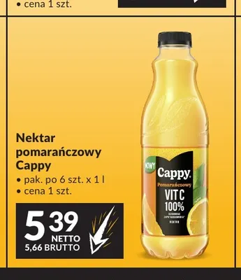 Nektar pomarańczowy Cappy promocja w Makro