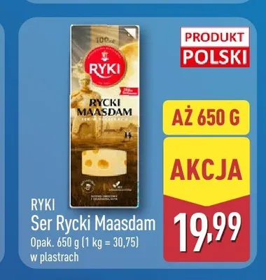 Ser Rycki Maasdam Ryki w plastrach promocja w Aldi
