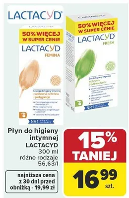 Płyn do higieny intymnej różne rodzaje promocja w Carrefour Market
