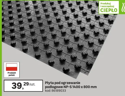 Płyta pod ogrzewanie podłogowe NP-S 1400 x 800 mm promocja w Leroy Merlin