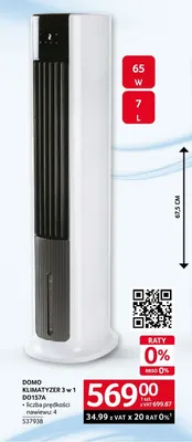 Klimatyzer 3w1 Domo DO157A promocja w Selgros