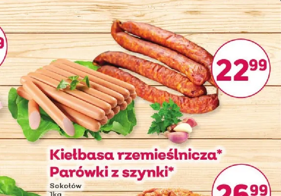 Parówki z szynki Sokołów promocja w Bliski