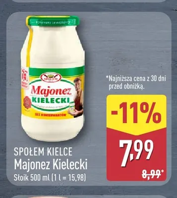 Majonez Kielecki Społem Kielce promocja w Aldi