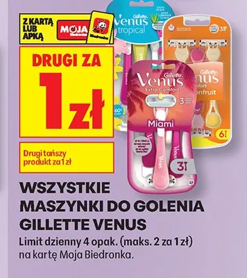 Maszynki do golenia Gillette Venus promocja w Biedronka