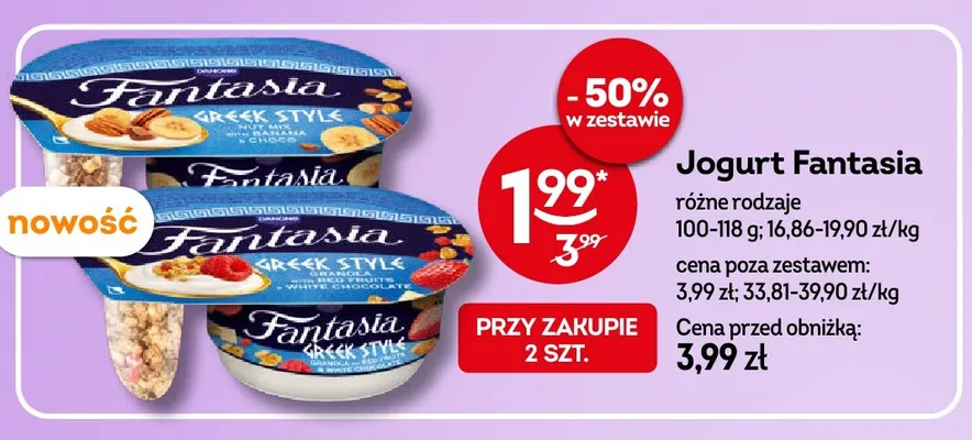 Jogurt Fantasia promocja w Żabka