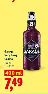 Piwo Garage Hardcore Very Berry Cosmo promocja w Lidl