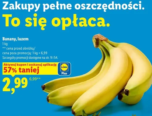 Banany promocja w Lidl