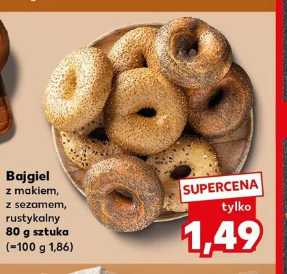 Bajgiel z sezamem promocja w Kaufland