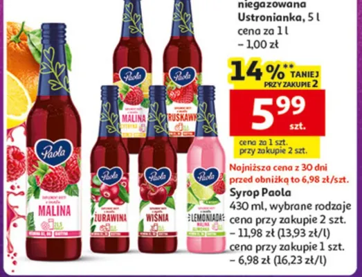 Syrop Paola promocja w Auchan