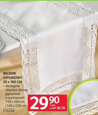 Bieżnik cipiurowy 35 x 180 cm promocja w Selgros