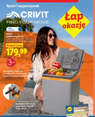 Lodówka turystyczna Crivit promocja w Lidl