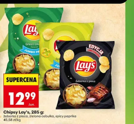 Chipsy Lay's żeberka z pieca promocja w Biedronka