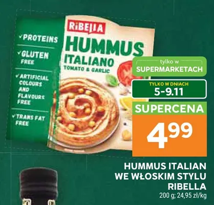 Hummus Italian we włoskim stylu Ribella promocja w Stokrotka