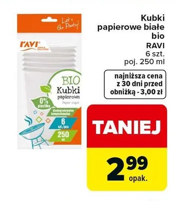 Talerzyki papierowe Ravi ø23cm promocja w Carrefour Express