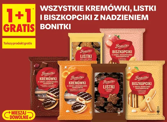 Listki maślany smak Bonitki promocja w Biedronka