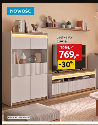 Szafka RTV Luwia promocja w Black Red White