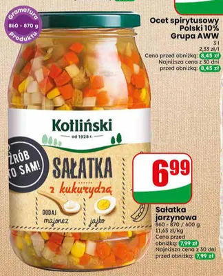 Sałatka jarzynowa Kotliński promocja w Dino