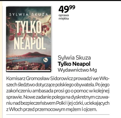 Książka Tylko Neapol Sylwia Skuza promocja w Empik