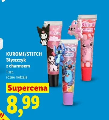 Błyszczyk z charmsem Stitch promocja w Lidl
