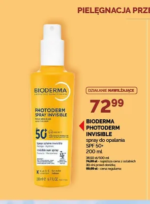 Spray do opalania Bioderma Photoderm Spray Invisible SPF 50+ promocja w Ziko Dermo