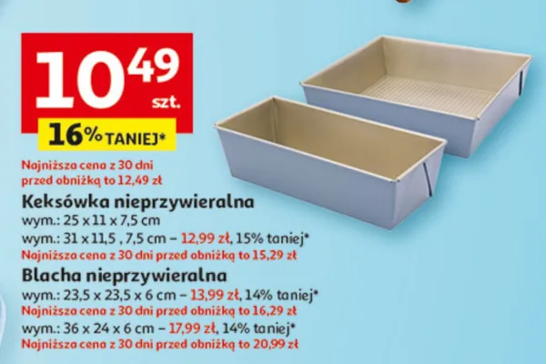 Keksówka nieprzywieralna promocja w Auchan