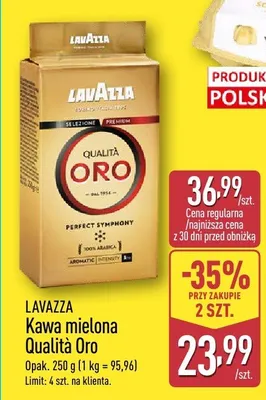 Kawa mielona Qualità Oro promocja w Aldi