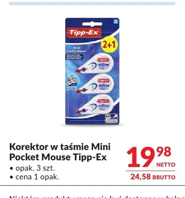 Korektor w taśmie Tipp-Ex Mini Pocket Mouse 3-pak promocja w Makro