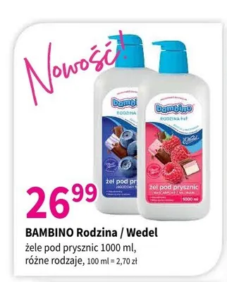 Żel pod prysznic Bambino Rodzina promocja w Drogerie Polskie