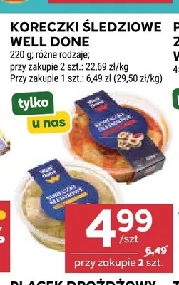 Koreczki śledziowe Well Done promocja w Stokrotka