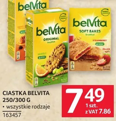 Ciastka Belvita 250-350g promocja w Selgros