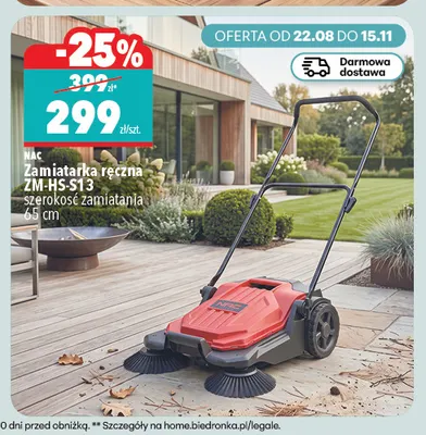Zamiatarka ręczna ZM-HS-S13 Nac promocja w Biedronka Home