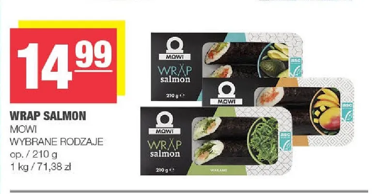 Wrap Salmon Mowi promocja w SPAR