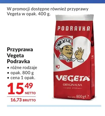 Przyprawa Vegeta Podravka promocja w Makro