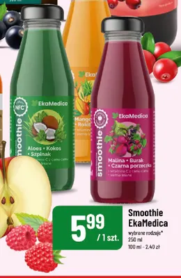 Smoothie EkaMedica aloes + kokos + szpinak promocja w POLOmarket