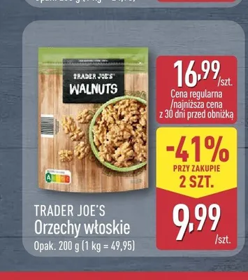 Orzechy włoskie Trader Joe's promocja w Aldi