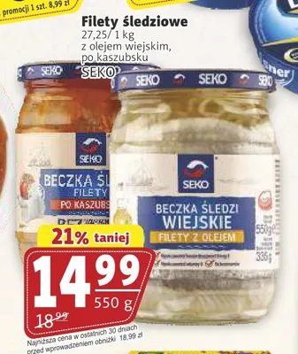 Filety śledziowe po kaszubsku Seko promocja w Prim Market