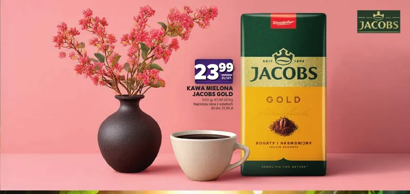 Kawa mielona Jacobs Gold promocja w Stokrotka