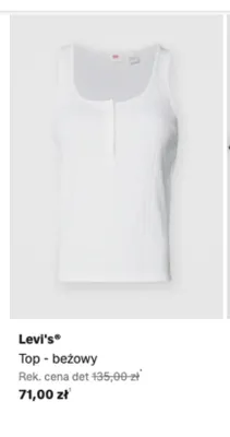 Top Levi's beżowy promocja w Lounge by Zalando