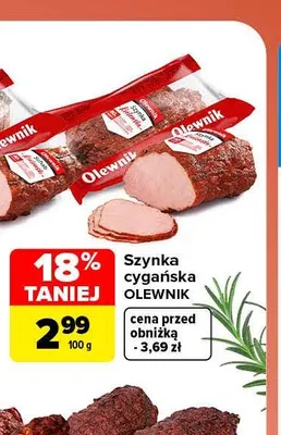 Szynka cygańska Olewnik promocja w Carrefour