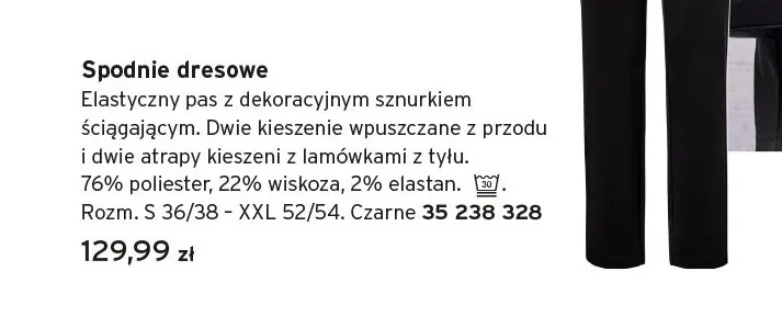 Spodnie dresowe promocja w Tchibo