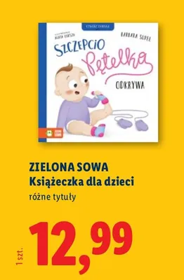 Książeczka dla dzieci Zielona Sowa promocja