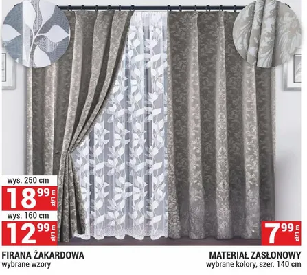 Firana zakardowa promocja w Merkury Market