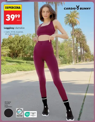 Legginsy damskie CARDIO BUNNY promocja w Biedronka