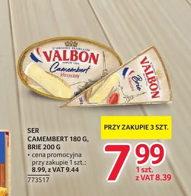 Ser brie Valbon promocja w Selgros