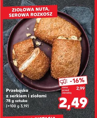 Przekąska z serkiem i ziołami promocja w Kaufland
