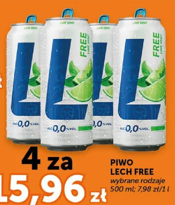 Piwo bezalkoholowe Lech Free Lime Mint promocja w ABC