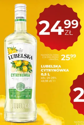 Cytrynówka Lubelska 25-28% promocja w Duży Ben