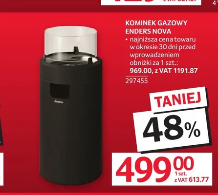 Kominek gazowy Enders Nova promocja w Selgros